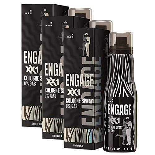 uk512Ko1jFnYL-1-1.jpg Engage XX1 Cologne Spray for Men, Citrus and Spicy, Skin Friendly, 405ml ( 135ml, Combo Pack of 3 ) - Fast UK Delivery - Image 1