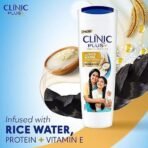 Clinic Plus Strong & Thick Shampoo with Rice water,Protein & Vitamin E for Hair Strengthening, Breakage Reduction and Thicker Hair,355 ml. - Fast UK Delivery - Image 5