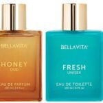 Bella Vita Luxury FRESH Unisex Eau De Toilette Honey Oud Unisex Eau De Parfum with Bergamot Patchouli VanillaPremium Long Lasting Sweet & Spicy Fragrance for Men & Women 100ML - Fast UK Delivery