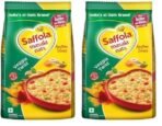 Saffola Masala Oats |Veggie Twist | Tasty, Anytime Snack | Ready in 3 mins | Millets Goodness- with Bajra & Jowar | No maida, No added preservatives | Oats helps manage weight |500g (Pack of 2) - Fast UK Delivery