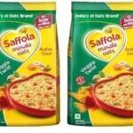 Saffola Masala Oats |Veggie Twist | Tasty, Anytime Snack | Ready in 3 mins | Millets Goodness- with Bajra & Jowar | No maida, No added preservatives | Oats helps manage weight |500g (Pack of 2) - Fast UK Delivery