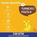 CRISTA 500 gms Turmeric Powder | Pure Turmeric | Ground in-house | Zero added Colours, Fillers, Additives & Preservatives | Natural - Image 4