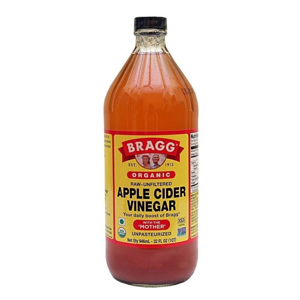 uk512yn5PDKUL-1-1.jpg Bragg Raw Unfiltered with the Mother Apple Cider Vinegar, 946 ml - Fast UK Delivery - Image 1