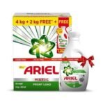 Ariel Matic Detergent Powder Front Load - 4kg + 2kg + 500ml Liquid free | Removes 100 Tough Stains in 1 wash | Specially Designed for Washing Machines | Fresh Fragrance - Fast UK Delivery - Image 2