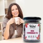 Bechef Flower Tea - Rose Lemon Grass Tea - 25 gm || Allergen Free || Rose & Lemon Blends || Fusion Tea || Skin care Tea || Healthy Tea || Bechef Flowers Tea - Fast UK Delivery - Image 6