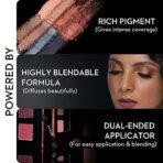 SUGAR Cosmetics Blend The Rules Eyeshadow Palette | Long Lasting, Smudge Proof & Shimmery Finish | 10.4 Gm - 02 Warrior (8 Smokey Shades) - Fast UK Delivery - Image 4