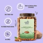 Paper Boat Premium Smoked and Roasted Almonds Himalayan Pink Salt, Healthy Snack - Salted Badam, Reusable Jar 1Kg - Fast UK Delivery - Image 7