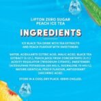 LIPTON ZERO SUGAR PEACH ICE TEA (PACK OF 6) 320ML*6 - Fast UK Delivery - Image 3