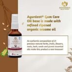 Maharishi Ayurveda Ayurdent Gum Care Oil - 100% Natural Oil Mouthwash for Soothing Dental Care, Anti-Plaque, Organic Sesame Oil-Based (50 ml) - Fast UK Delivery - Image 6