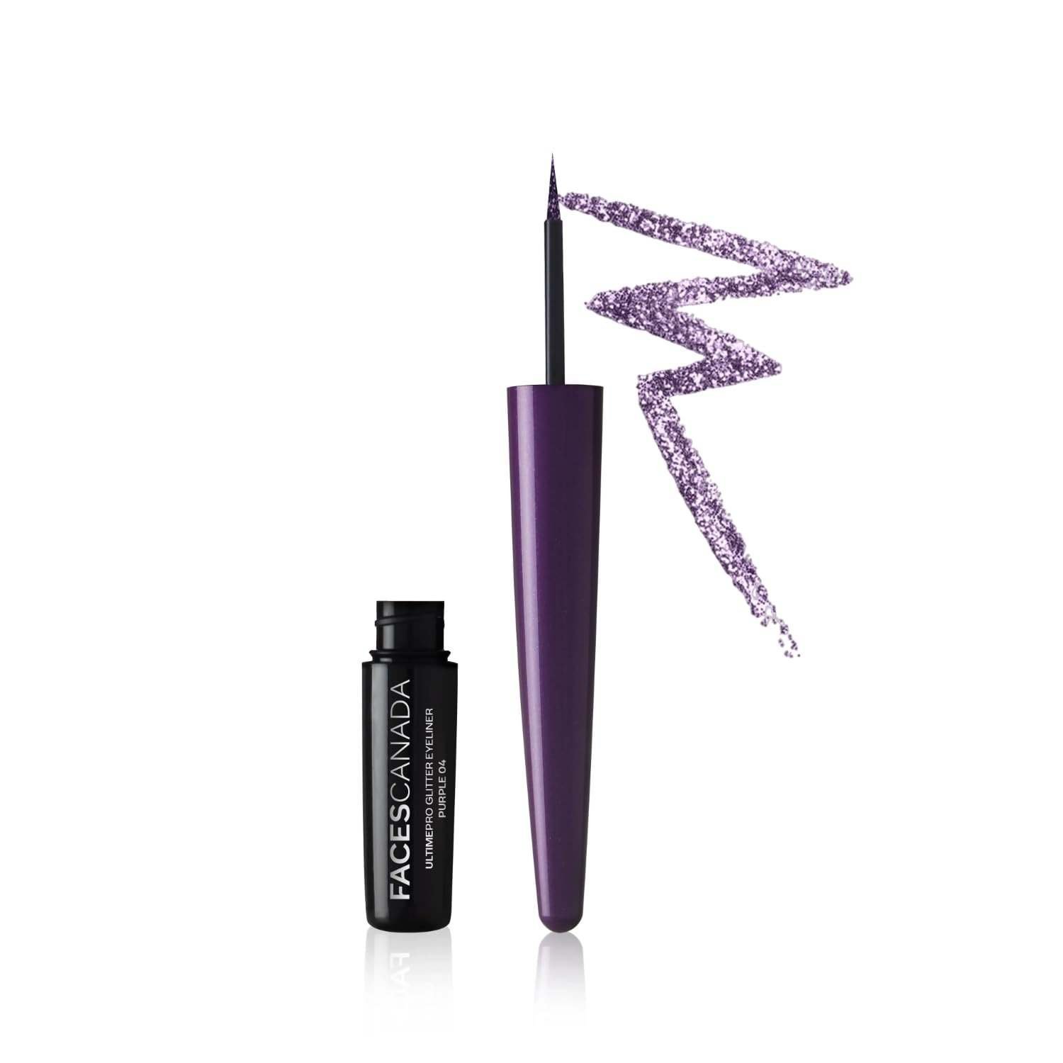 uk514EriMA-yL-1.jpg Facescanada Ultime Pro Glitter Liquid Eyeliner - Purple 04, 1.7Ml | Shimmery Finish | Long-Lasting | Intense Pigment | Excellent Color Payoff | Smooth Application - Fast UK Delivery - Image 1