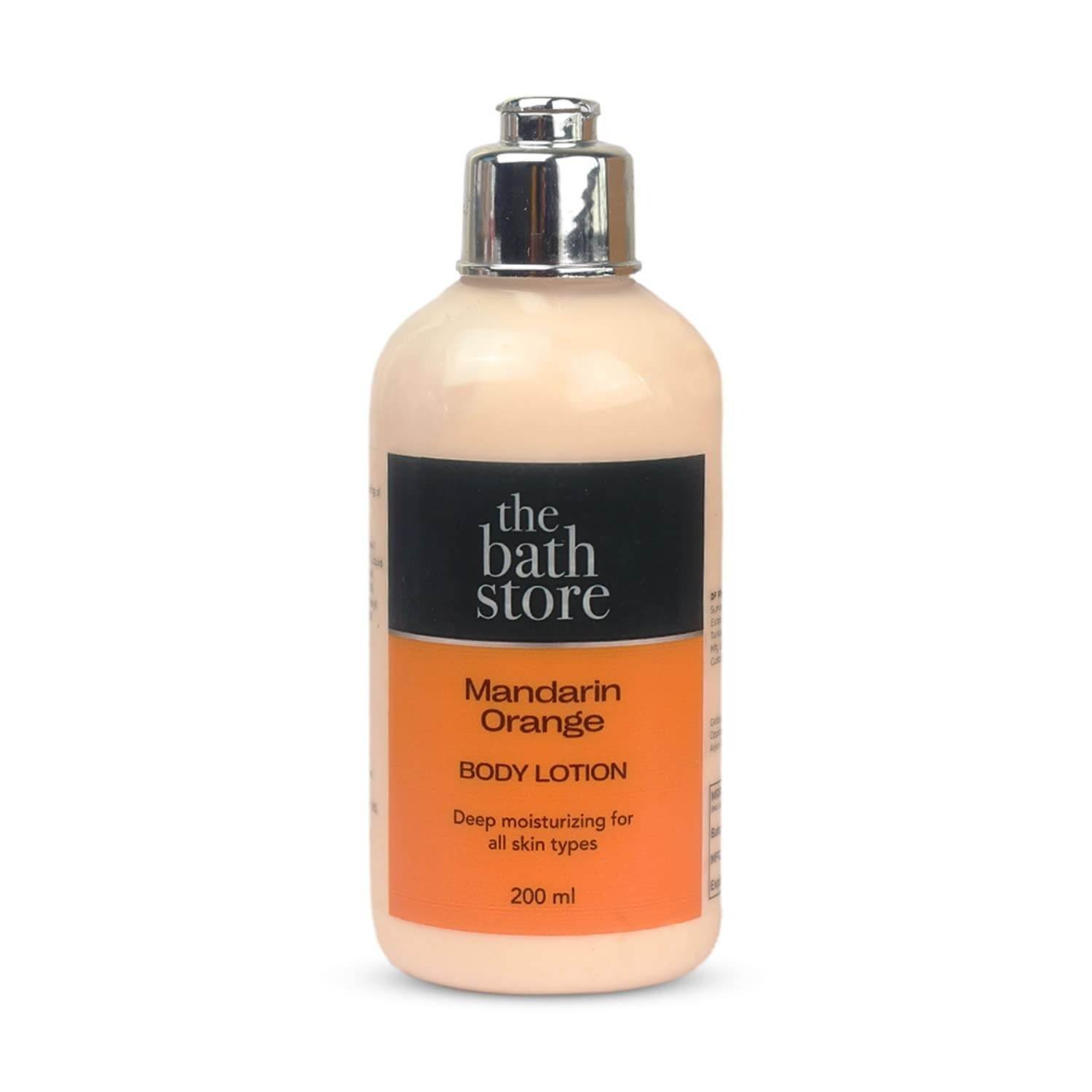 uk514F0RoGYlL-1-1.jpg The Bath Store Mandarin Orange Body Lotion for Women & Men | Body Moisturizer for Oily Skin & Dry Skin - Deep Moisture, Non Sticky Body Lotion | Moisturizer for Body - 200ml - Fast UK Delivery - Image 1