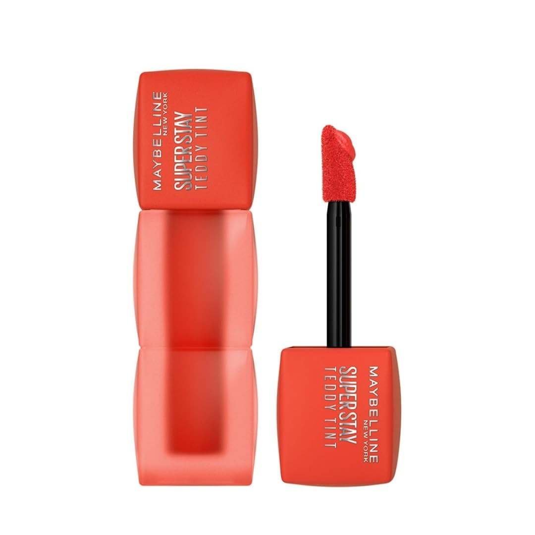 uk514RPfqm3sL-1.jpg Maybelline New York Super Stay Teddy Tint - Lip and Cheek Color, The A+, 5ml | Teddy Soft Matte up to 12Hr | Multi Use | Comfortable Long wear formula | Buildable | Natural flushed look in one swipe - Fast UK Delivery - Image 1
