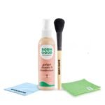 Born Good 4-in-1 Plant-Based Electronics & Gadget Disinfectant Cleaner Kit - Non-Toxic Formula for Laptop, Smartphone, Monitor, Tablet, Camera, TVs - 2 Microfiber Cloths & Soft Brush (100ml) - Fast UK Delivery