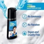 Nisha Quick 5 Minutes Hair Color Shampoo Black | 5 Weeks Long Lasting Shampoo Hair Colour for Women and Men (180ml Bottle, Original Black) - Fast UK Delivery - Image 5