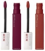 Maybelline New York Super Stay Matte Ink Liquid Lipstick, Transformer, 5g and Maybelline New York Super Stay Matte Ink Liquid Lipstick, Seeker, 5g - Fast UK Delivery