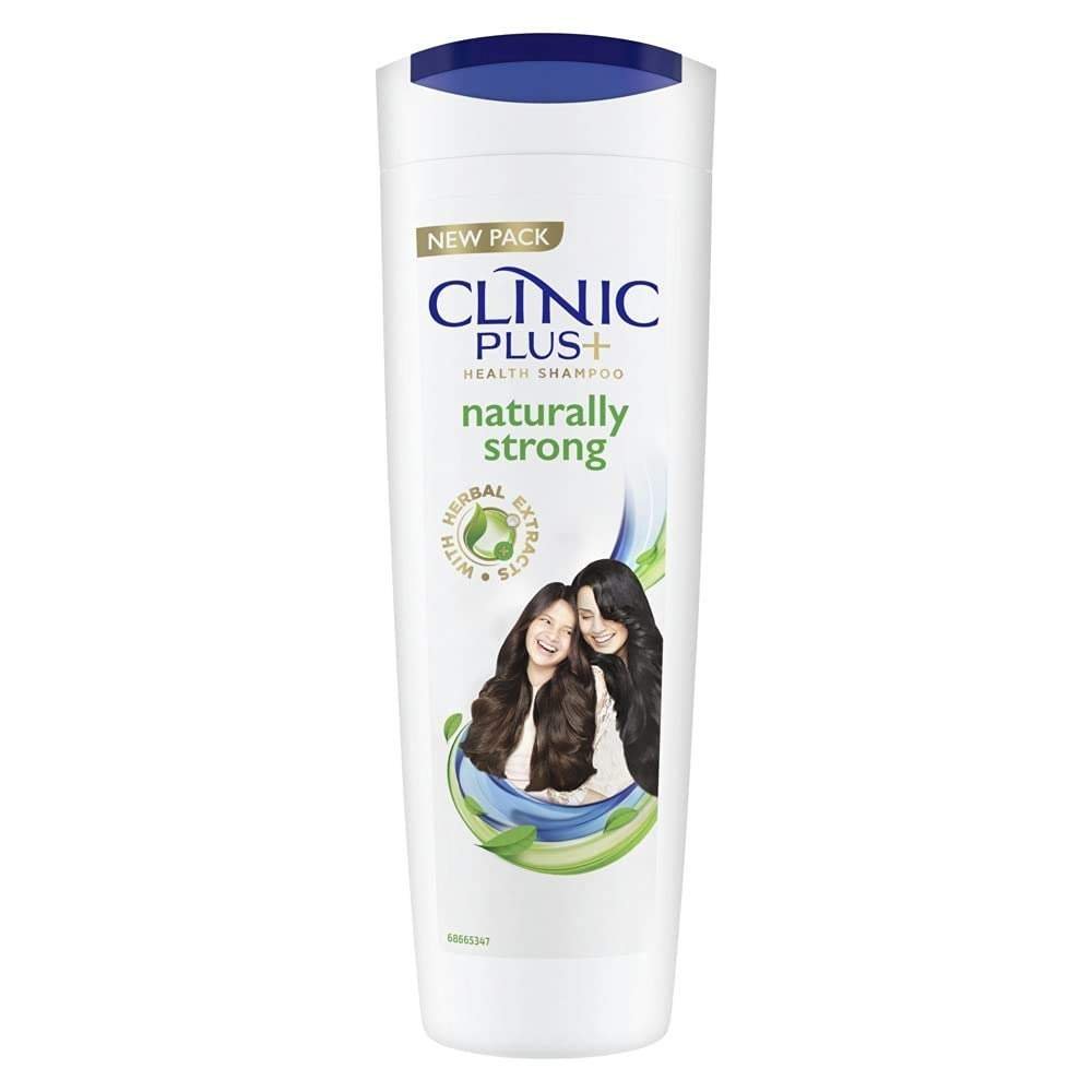 uk515KKnjDcZL-1-1.jpg Clinic Plus + Naturally Strong Health Shampoo with Herbal Extracts, 355ml - Fast UK Delivery - Image 1