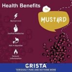 CRISTA Mustard Seeds | Quality Rai | Sarson Seeds | Zero added Colours, Fillers, Additives & Preservatives | Natural, Dried & Aromatic | Farm Fresh | 100 gms - Image 4
