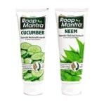 Roop Mantra Face Wash Combo (Cucumber Facewash 115ml + Neem Facewash 115ml) - Fast UK Delivery - Image 2