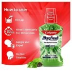 Colgate Maxfresh Plax Antibacterial Mouthwash, 24/7 Fresh Breath with Natural tea extracts, Alcohol Free Mouth Wash Liquid for Bad Breath - 250ml Fresh Tea (Complete Oral Care) - Fast UK Delivery - Image 6
