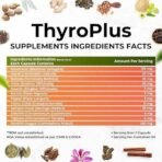 HEALTH VEDA ORGANICS PRIVATE LIMITED Thyroplus Supplements Packed With Natural Ingredients I 120 Veg Capsules I Supports Thyroid Function & Healthy Cellular Metabolism (Pack Of 2 Count) - Fast UK Delivery - Image 4