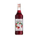 Monin Strawberry Flavored Syrup, Red, Large, 1000 ml (1048704) - Fast UK Delivery