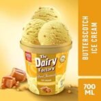 Kwality Wall's The Dairy Factory Butterscotch Icecream Tub, 700 ml - Fast UK Delivery - Image 4