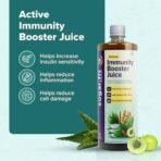 Sugar.Fit Active Immunity Booster for Adults - Tulsi Giloy Amla Juice, Zero Added Sugar with 12 potent Herbs, with Neem, Ashwagandha, Aloe vera, 1L - Fast UK Delivery - Image 4