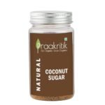 Praakritik Coconut Sugar 300G- Natural Coconut Palm Sugar with No Preservatives - Healthy Natural Unrefined Pure Sugar - Palm Sugar for Baking - Fast UK Delivery