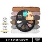 FACESCANADA 6 in 1 Eyeshadow Palette - Smokey Diva 03, 6g | Olive Butter & Macadamia Oil | Vibrant Colors | Highly Pigmented | Easily Blendable | Silky Satin Texture | No Crease | Cruelty-Free - Fast UK Delivery - Image 3