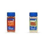 CRISTA Essential Ground Spices Combo - 2 | Paprika Powder X 1, 45 gms & Garlic Powder X 1, 45 gms | No Added Colours, Fillers & Preservatives | Pack of 2