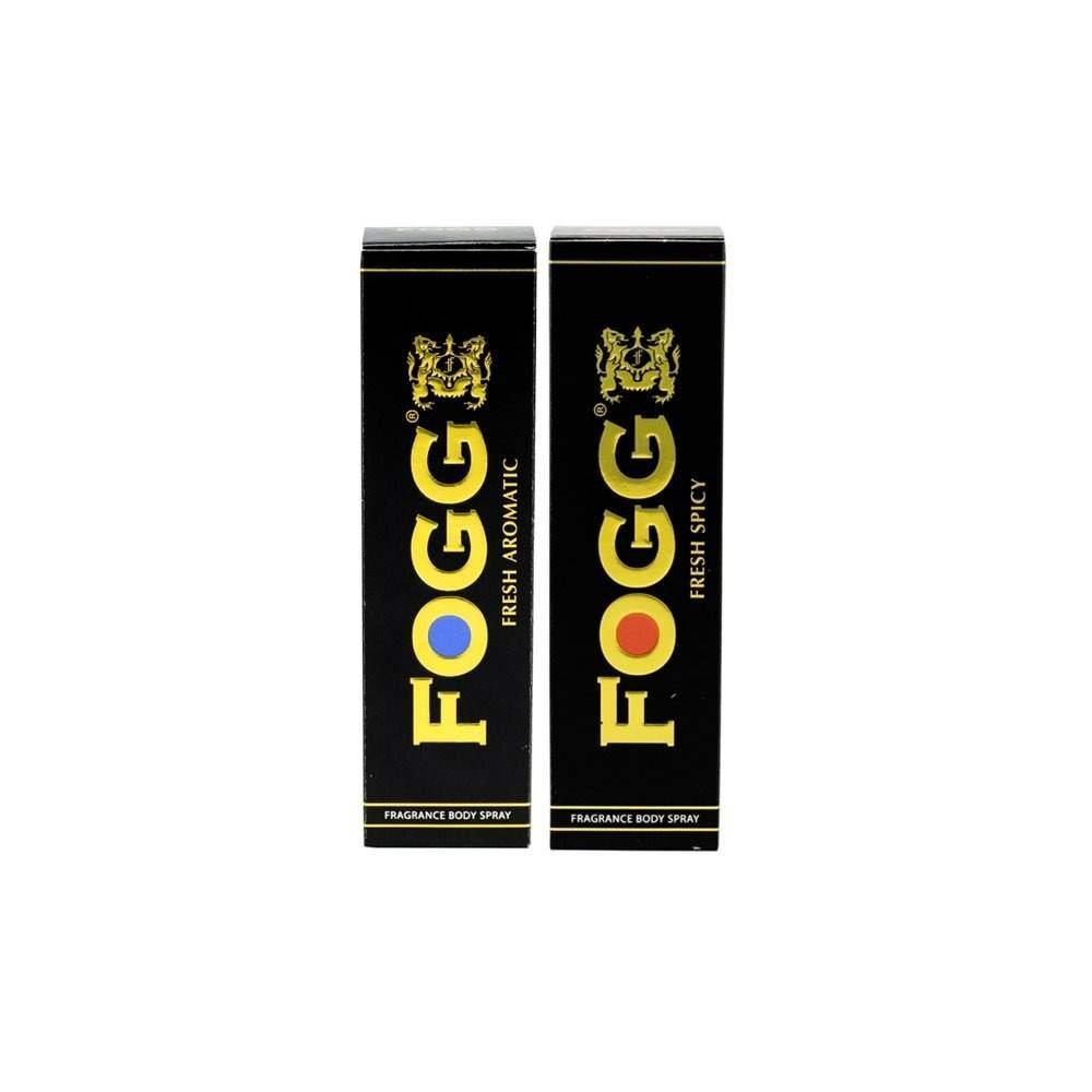 uk516wjJ5l5JL-1-1.jpg FOGG Men Combo Of Fresh Deodorant Spray Aromatic And Spicy Black Series , 120Ml (Set Of 2), Pack Of 1 - Fast UK Delivery - Image 1