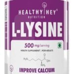 HealthyHey Nutrition L-Lysine 120 Vegetable Capsules - Fast UK Delivery