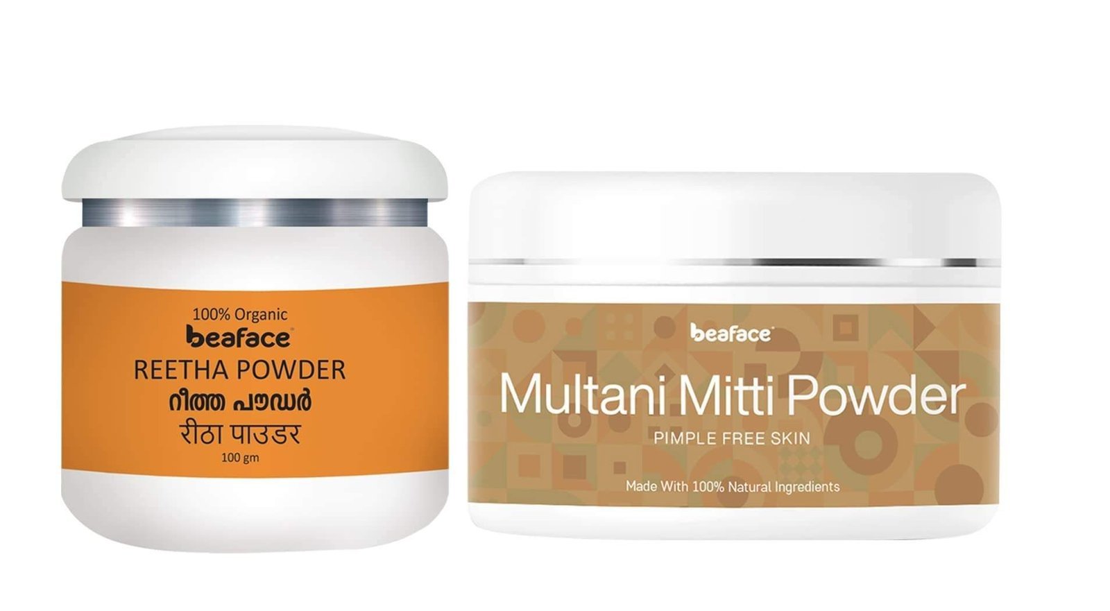 uk517ATp9FL6L-1-1.jpg Beaface Hair Cleaner Reetha Powder Multani Mitti (100gm pack of 2) - Fast UK Delivery - Image 1