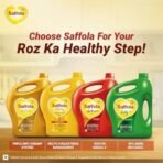 Saffola Active Refined Cooking oil | Rich in Omega 3 & Oryzanol | Multi-Source Edible Rice Bran & SoyaBean oil | 1 Litre pouch - Fast UK Delivery - Image 7
