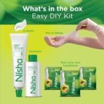 Nisha Cream hair color no ammoniaCream formula (60gm+60ml Each Pack) Light Brown(Pack of 1) - Fast UK Delivery - Image 4