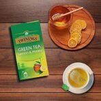Twinings Green Tea Lemon & Honey, 100 Teabags, Green Tea, Sweet Honey & Tangy Lemon, 200 grams, Pack of 1 - Fast UK Delivery - Image 3