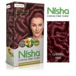 Nisha Long Lasting Cherry Red Cream Hair Color For Women and Men Hair Color Cream With Natural Herbs 100% Grey Coverage Hair Color Pack of 2 - Fast UK Delivery - Image 3