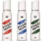 Fogg MASTER PINE+AGAR+OAK 120ML EACH 3PC Deodorant Spray - For Men & Women (450 ml, Pack of 3) - Fast UK Delivery
