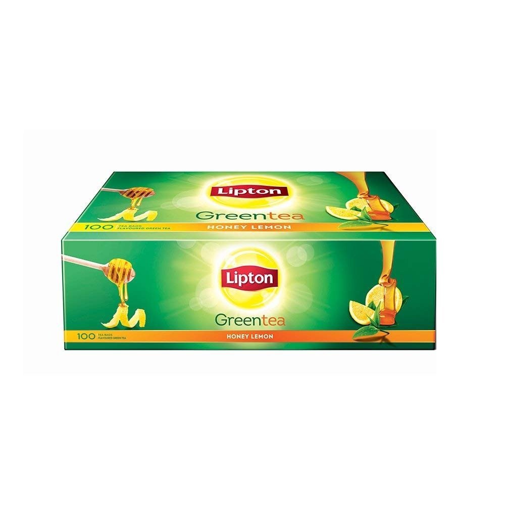 uk518iwvWeysL.jpg Lipton Green Tea Honey And Lemon - 100 Tea Bags, 300 Grams - Fast UK Delivery - Image 1