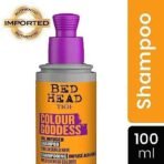 Bed Head TIGI Colour Goddess Oil Infused Shampoo For Coloured Hair With Coconut and Almond Oil, Colour Protection Shampoo with Keratin for Long-Lasting Hair Colour, Repairs and Hydrates Damaged Hair, Creamy Toffee Fragrance, 100ml - Fast UK Delivery - Image 4