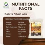 Organic Wellness Kathiya Wheat Atta | Emmer Wheat Flour | High Fiber, Low Gluten & Diabetic Friendly | Whole Wheat Chakki Flour - 5 KG Pack - Fast UK Delivery - Image 6