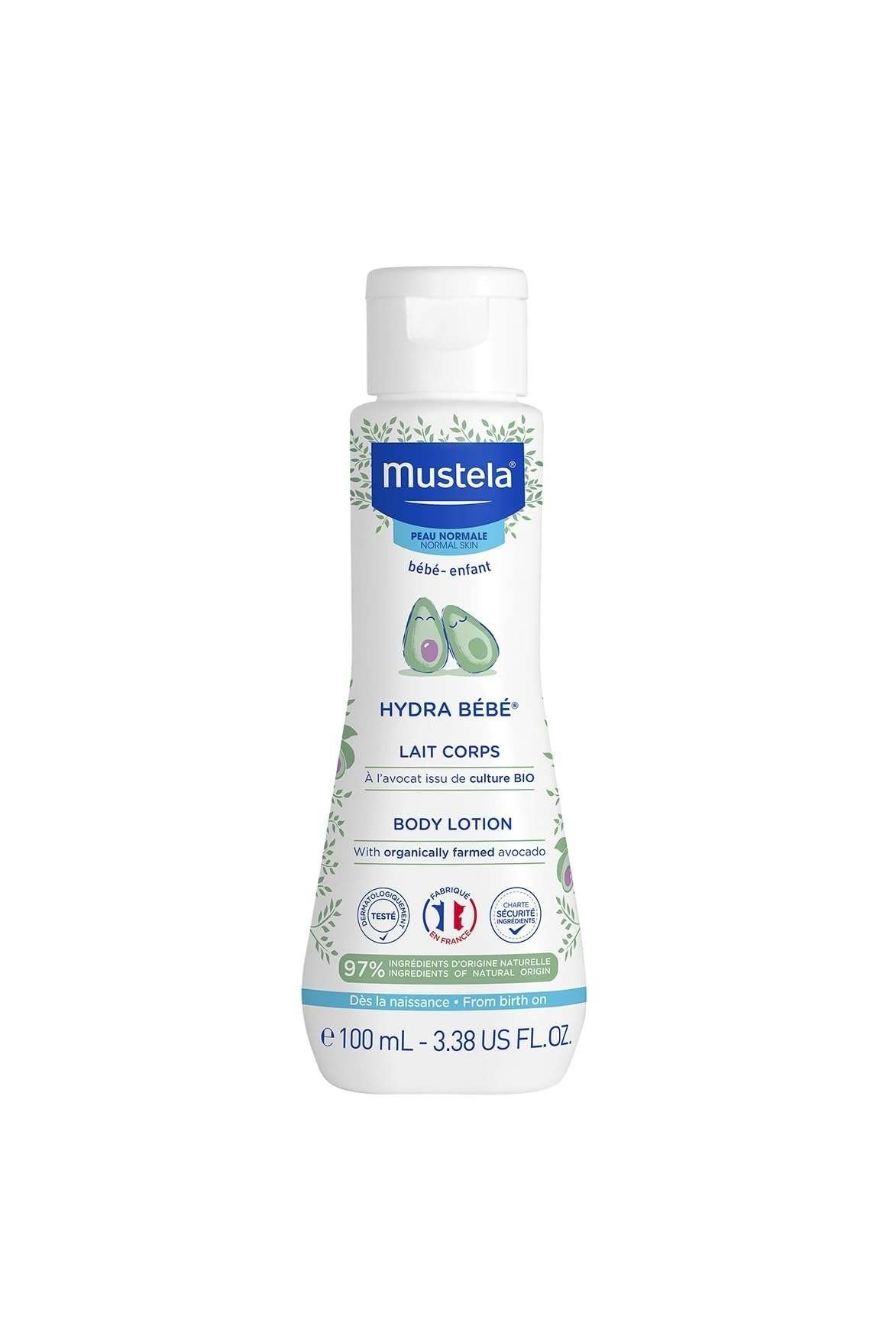 uk519CpMfRGoL-1-1.jpg Mustela Hydra Bebe Body Lotion, White, Avocado, 100 ml (100ml) - Fast UK Delivery - Image 1