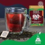 Pride of India | PommBerry Merlot Fruity Green Tea | 15 Pyramid Full Leaf Individually Wrapped Tea Bags | Tangy & Fruity Flavor | Vibrant & Uplifting Experience | Caffeine Free, Non-Bioengineered - Fast UK Delivery - Image 3
