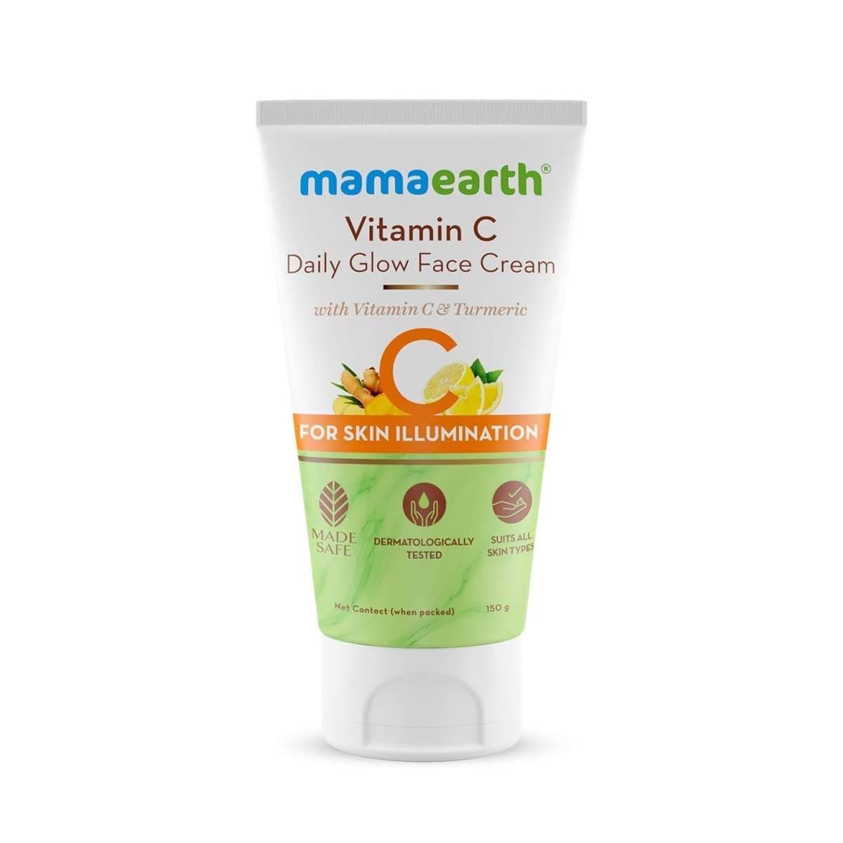 uk519LNCY8MDL-1.jpg Mamaearth Vitamin C Daily Glow Face Cream With Vitamin C & Turmeric for Skin Illumination - 150 g - Fast UK Delivery - Image 1
