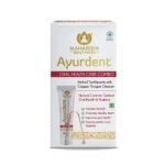 Maharishi Ayurveda Ayurdent Classic Toothpaste&Copper Tongue Cleaner Combo Fluoride&Sls-Free Toothpaste For Stronger Teeth Premium Copper Oral Tongue Scraper For Bacteria&Plaque Removal,1 Count - Fast UK Delivery