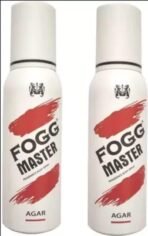 FOGG Men & Women Master Agar (Pack Of 2) Fresh Scent Body Spray - & (200 Ml, Pack Of 2) - Fast UK Delivery