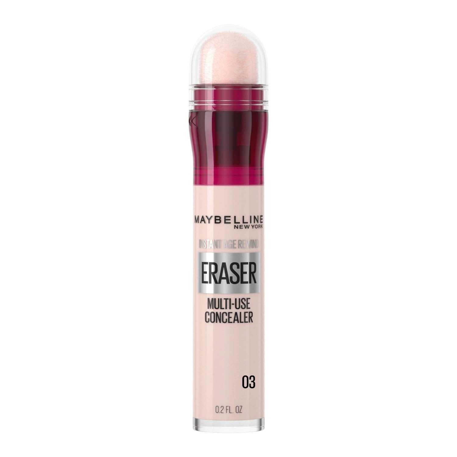 uk51A4IjfKu-L-1.jpg Maybelline Instant Anti Age Eraser Eye Full Coverage Concealer, Natural, Dark Circles And Blemish Concealer Lotion, Ultra Blendable Formula For All Type of Skin, 03 Fair, 1 Count - Fast UK Delivery - Image 1