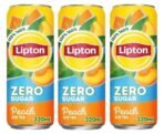 Lipton Peach Zero Sugar Iced Tea Refreshing And Flavorful Drink That Is Perfect For Those Who Are Looking To Reduce Their Sugar Intake (Pack Of 3) 320ml (Imported) - Fast UK Delivery - Image 2