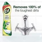 Cif Multi Purpose Cleaner with Cream and Micro Crystals Lemon, 500 ml - Pack of 2 - Fast UK Delivery - Image 3