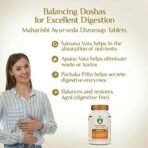 Maharishi Ayurveda Dizomap, Ayurvedic Tablet Medicine For Indigestion & Constipation, Improves Liver Functioning & Intestinal Flora, Saunf, Sonth, Sanay & Chhoti Harad, 60 Days, 30 Days Pack - Fast UK Delivery - Image 5